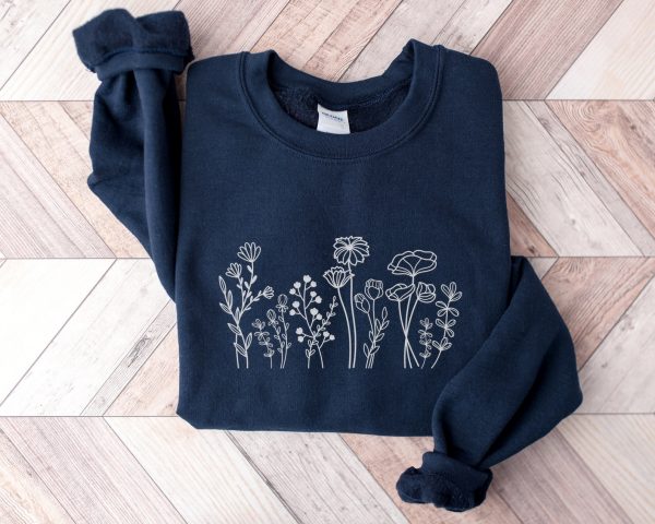 Wildflowers Embroidered Crewneck - Image 3