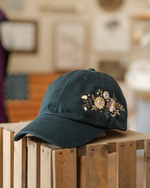 Soft Floral Embroidered Hat - Image 3