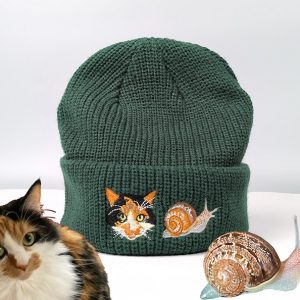 Custom Embroidered Dog Portrait Beanie