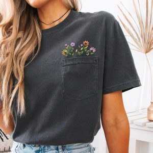 Embroidered Flower Shirt