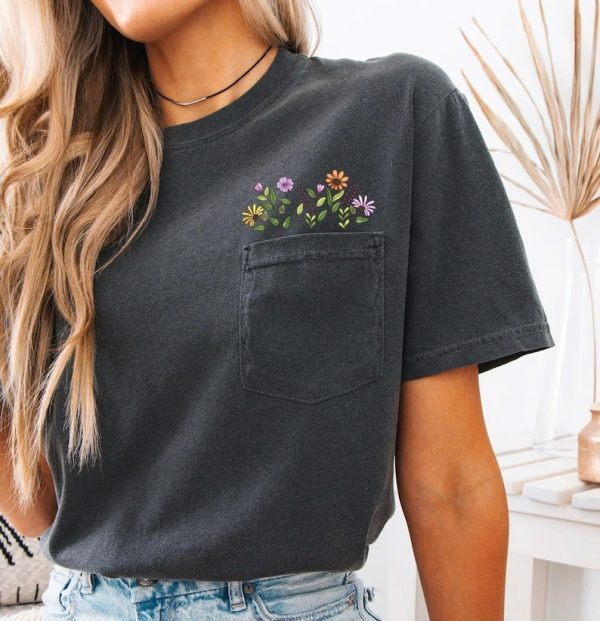 Embroidered Flower Shirt