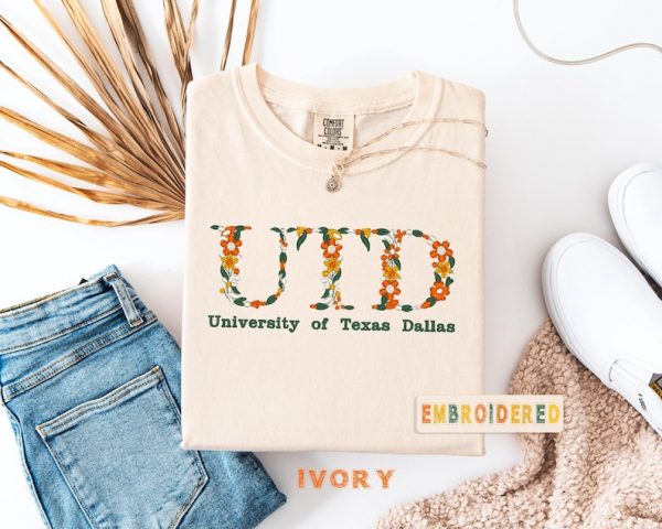 Embroidered Floral Graduation Tee - Image 2
