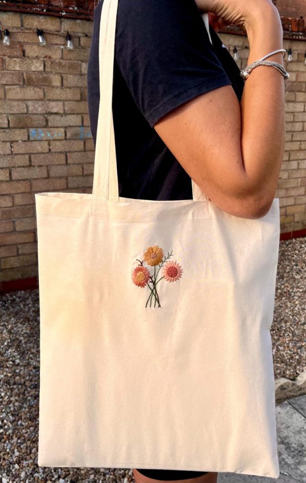 Vintage Floral Hand Embroidered Design